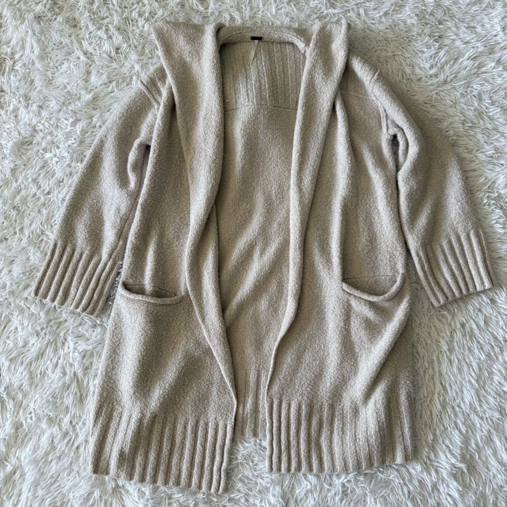 Free People Snow Angel Cardigan Duster in Ivory White Size S - Picture 6 of 7